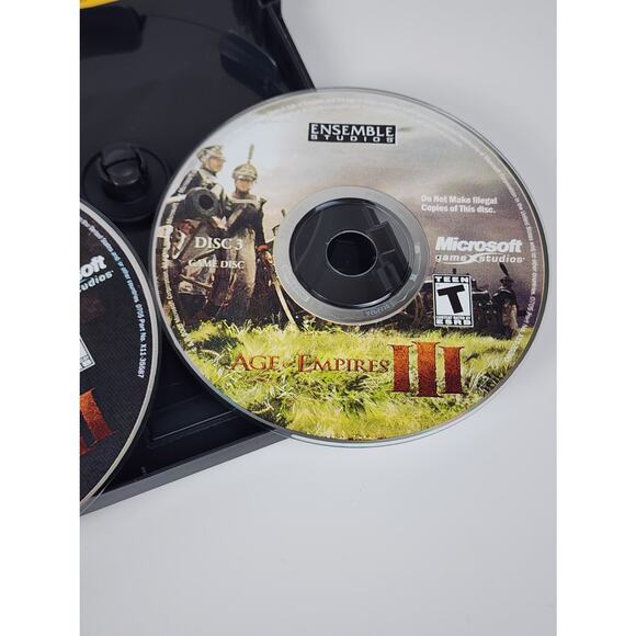 Microsoft PC AGE OF EMPIRES III Strategy 3 Disc Set w/ Play Code Video Game - Picture 7 of 9